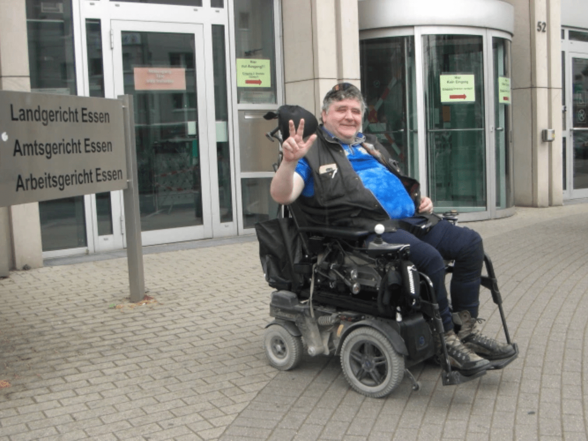 SO SEHEN SIEGER AUS: Bernd Schreiber gewinnt beim Landgericht&nbsp;Essen